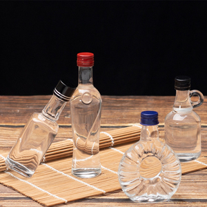 <span class=keywords><strong>Mini</strong></span> garrafa de vidro personalizada, garrafa de vidro uísque com cortiça, 50ml/100ml/200ml/5cl - Product Image 1