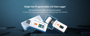 USB温度データロガー付きLCDシングルユース温度データレコーダー - Product Image 2