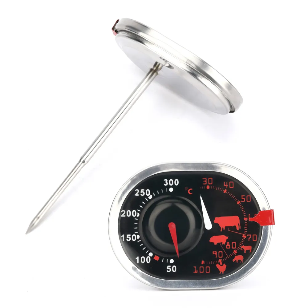 Dual Meat and Oven Thermometer Cooking Food Kitchen Meat Thermometer Grill Roast Turkey Stainless Steel cooking thermometer