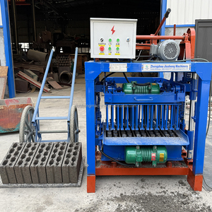 QTJ4-30B macchine per la fabbricazione di mattoni macchina per blocchi di cemento Semi automatici che fanno macchina calda Sele - Product Image 2
