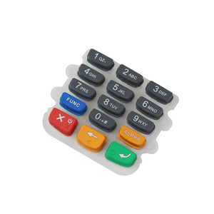 Piezas de repuesto de teclado de máquina Pos de goma de alta calidad para teclado PAX S300 con tecla de función