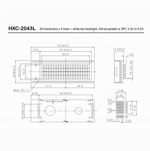 3 Days Lead Time 20 X 4 <strong>Character</strong> <strong>Lcd</strong> 2004 <strong>Character</strong> Dot matrix <strong>Lcd</strong> <strong>Display</strong> <strong>Module</strong> 3.3V 5V 20x4 Blue Screen Backlight <strong>Lcd</strong> <strong>Module</strong> - Product Image 5