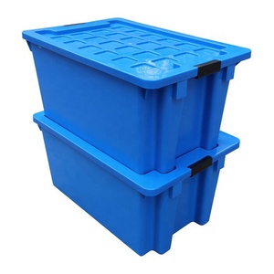 QS pesado repuestos gran anidados Durable bolsa de caja de almacenamiento de alimentos 180 apilable de plástico ingresos cajas de pescado contenedores - Product Image 6