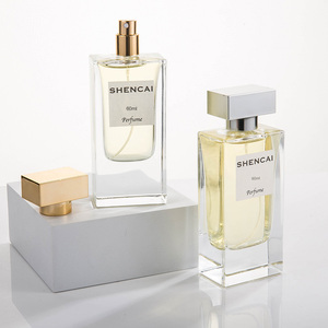 Fragrance Thick Bottom 60ml <strong>2</strong> Oz 80ml Parfum <strong>Perfume</strong> Glass High Rectangle Bottle With Pressurized Atomizer - Product Image 2