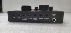 プロの音楽スタジオ機器 USB オーディオ インターフェイス レコーディング スタジオ用録音サウンド カード - Product Image 2