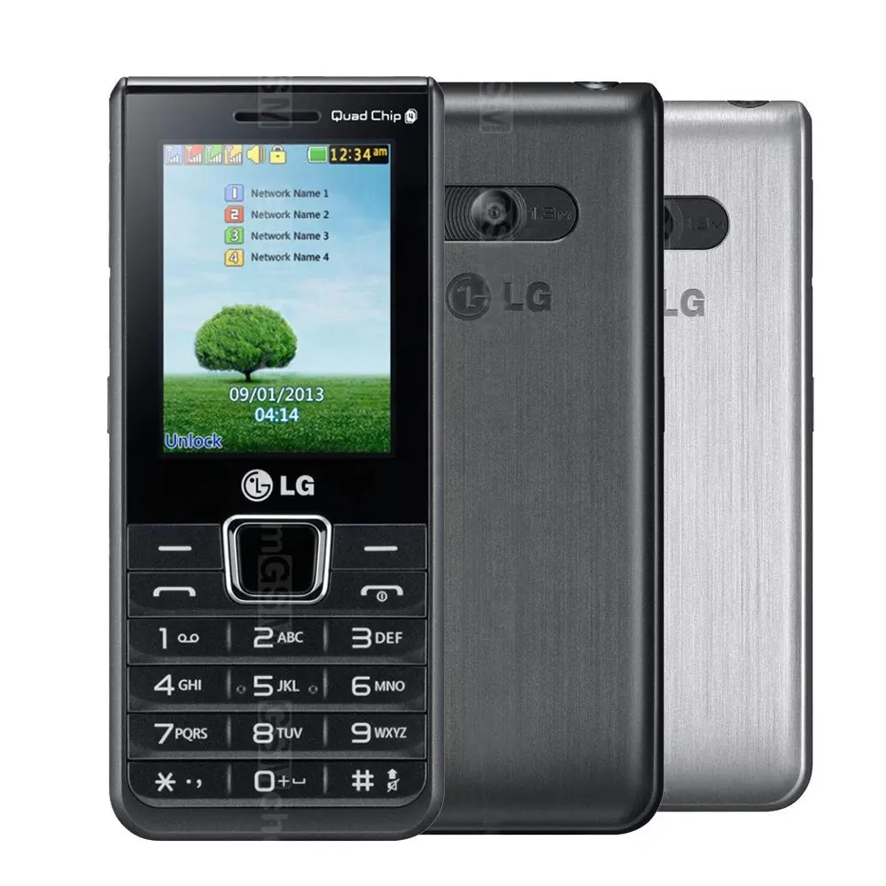 Celular lg a395 desbloqueado, smartphone com 2g, tela de 2.2 ", quad sim, câmera de 1,3mp, gsm