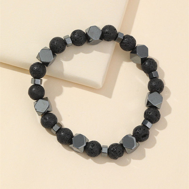 Hématite noire et lave