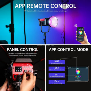 GVM Official PRO SD300C RGB LED Video Light 5600K Bowens Mount Silent <strong>Continuous</strong> <strong>Output</strong> Light APP/2.4G <strong>Control</strong> 360 - Product Image 6
