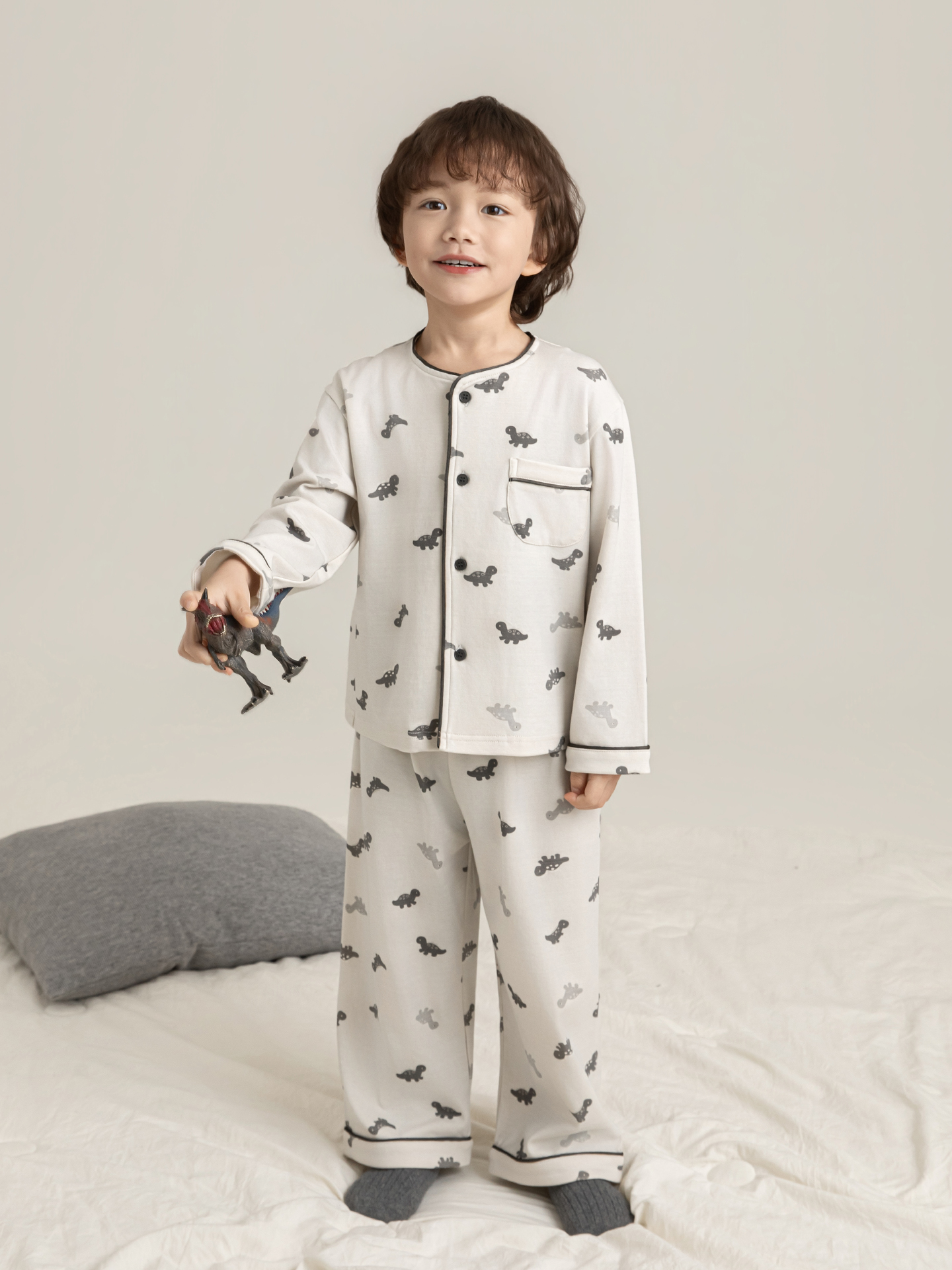 Dinosaure gris N7781