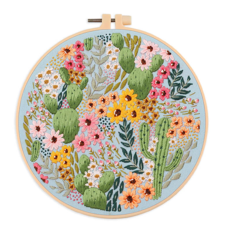S126 Kit de broderie point de croix à faire soi-même - Fleurs