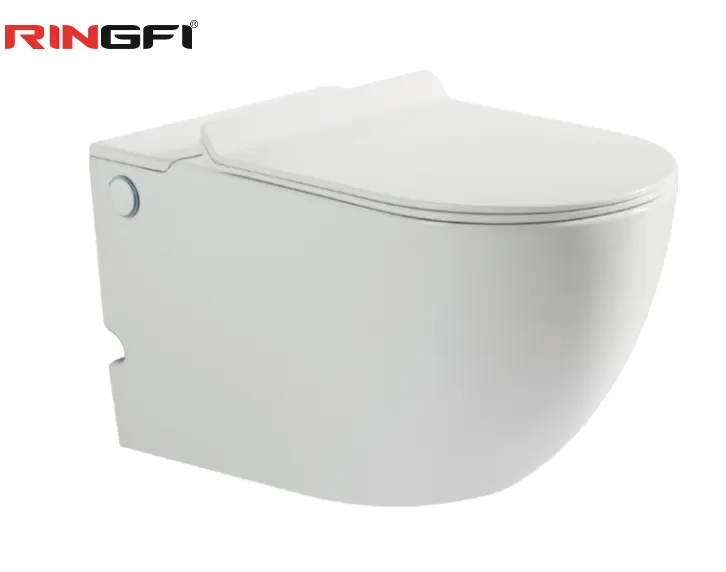 Bacia do banheiro armário de água cerâmico commode toalete sanitário ware conjunto wc tankless nenhuma cisterna pulso parede pendurado banheiro com bateria