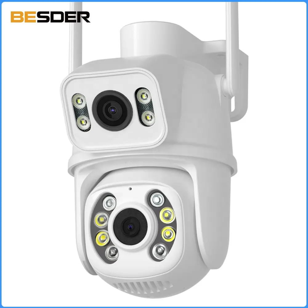 BESDER Full HD 6MP Wifi Bluetooth PTZ Camera AI Human Detection Outdoor IP66 Waterproof Wireless IP CCTV Camera