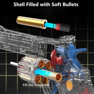 ZP5 <strong>Revolver</strong> Soft Bullets Pistol Gun Toy For Adult EVA Foam Dart Bullet Guns Shell Ejecting Toy Real Hydrogel Guns Weapon Model - Product Image 5