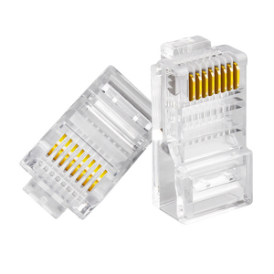 Özelleştirilmiş kararlı iletim Rj45 fiş Cat6/Cat5e erkek tipi 8p8c Utp ağ Rj45 konektörü - Product Image 1