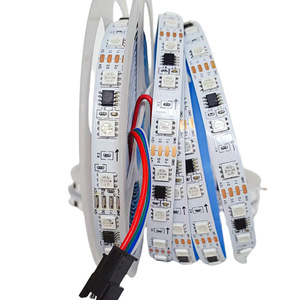 5050 RGB SM16703 16703 IC tira Led direccionable 12V 24V DMX WS2811 4 pines programable Flexible proyecto RGB tira de luz Led inteligente