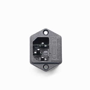 10A 250V 3Pin IEC320 C14 Inlet ทองแดง AC ซ็อกเก็ตไฟชายพร้อมฟิวส์และหู2-In-1สวิตช์ไฟคอมพิวเตอร์ - Product Image 4
