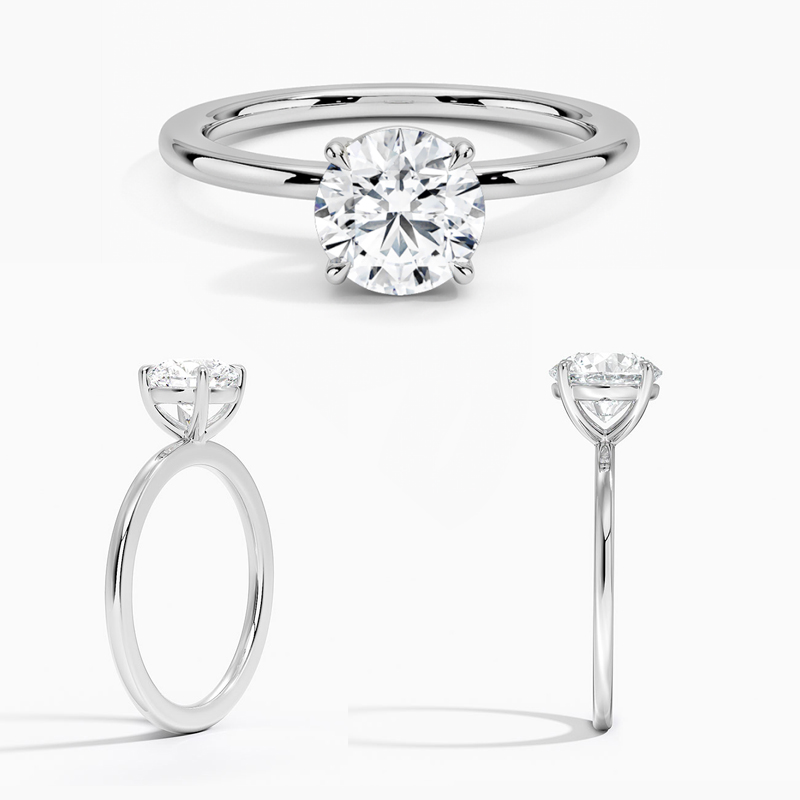 14K White gold