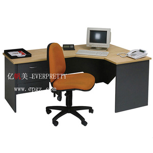 Muebles de oficina de diseño moderno, mesa de ordenador de trabajo de madera con mesa lateral - Product Image 4