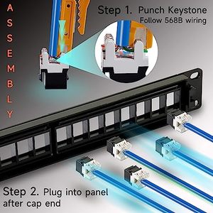 厂家直销1U加载24端口模块化FTP接线板24B Cat6屏蔽 - Product Image 4