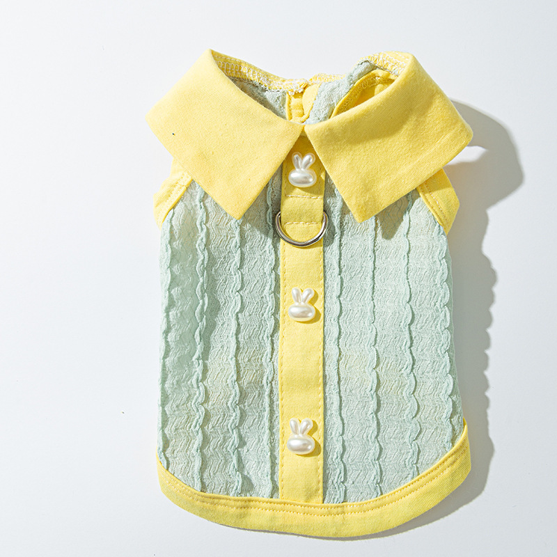 Col polo vert jaune
