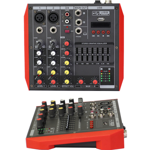 Yamaha MG4 4 kanal mavi DJ Karaoke dizüstü canlı mikser 2 + 2 ses kartı karıştırma konsolu USB 48V fantom 7-marka EQ - Product Image 1