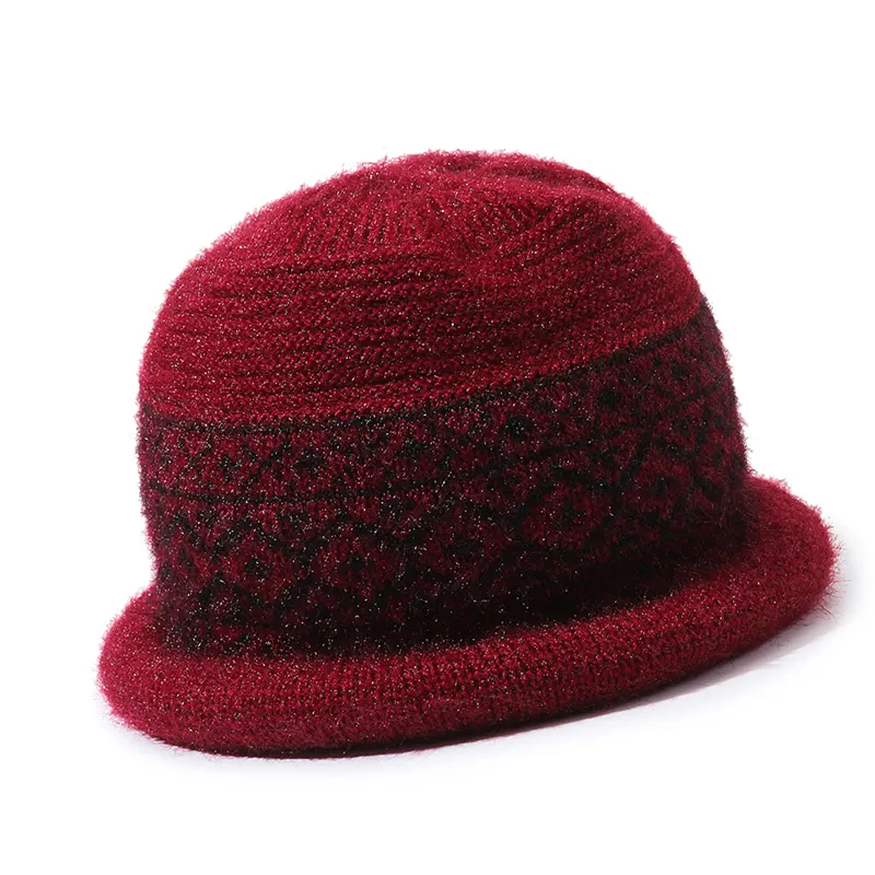 High Quality Custom Trendy Embellished Warm Dome Women's Knitted Winter Beanie For Outdoor Sports Hat