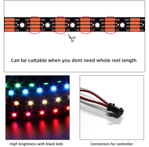 <strong>Led</strong> Ws2815 2815 Chip Digital <strong>Programmable</strong> Rgbic Rope Lights Addressable <strong>LED</strong> Strip Light <strong>Strings</strong> 12v Dc 60leds 144 <strong>Leds</strong> - Product Image 2