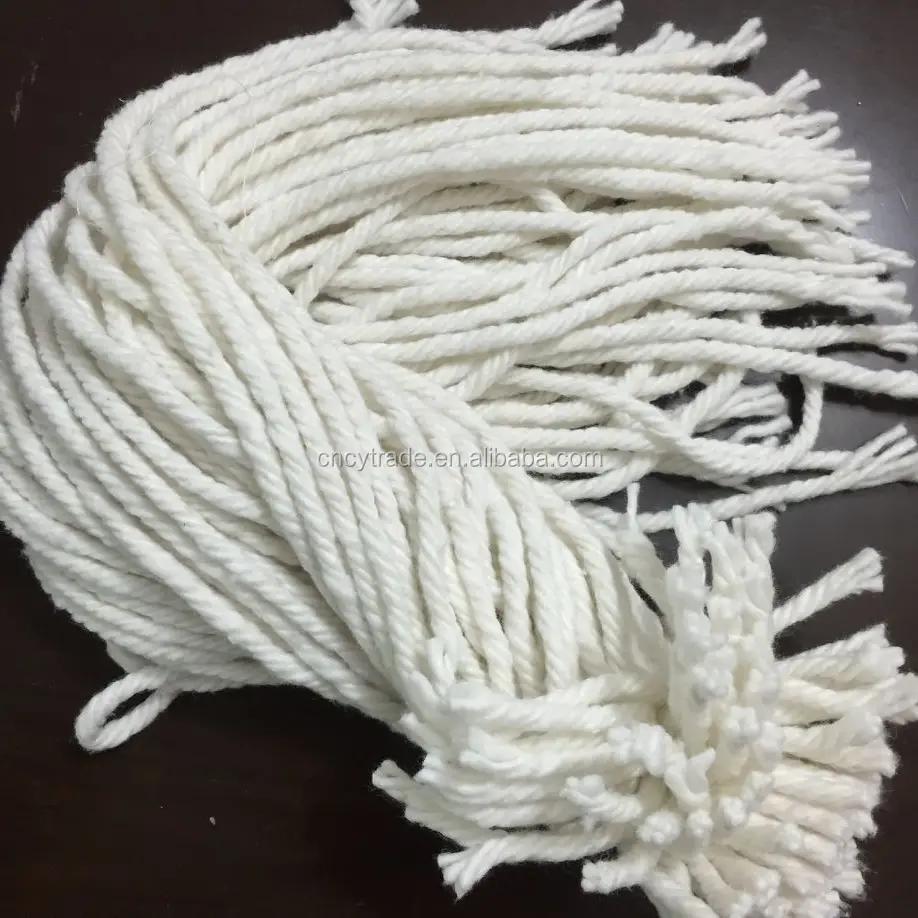 Open End Recycled Cotton Mops Garn Günstiger Preis Dref Yarn Regeneriertes Cotton Mop Garn Ne 0.5s/4ply For Mops