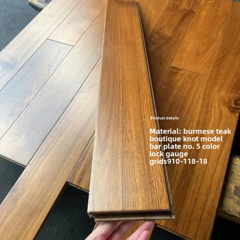 Myanmar Teak Thin Plate Flat Buckle No.7