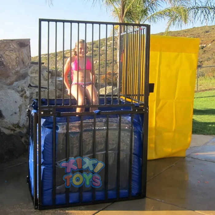 Outdoor water splash games PVC water bag dunk tank game for sale