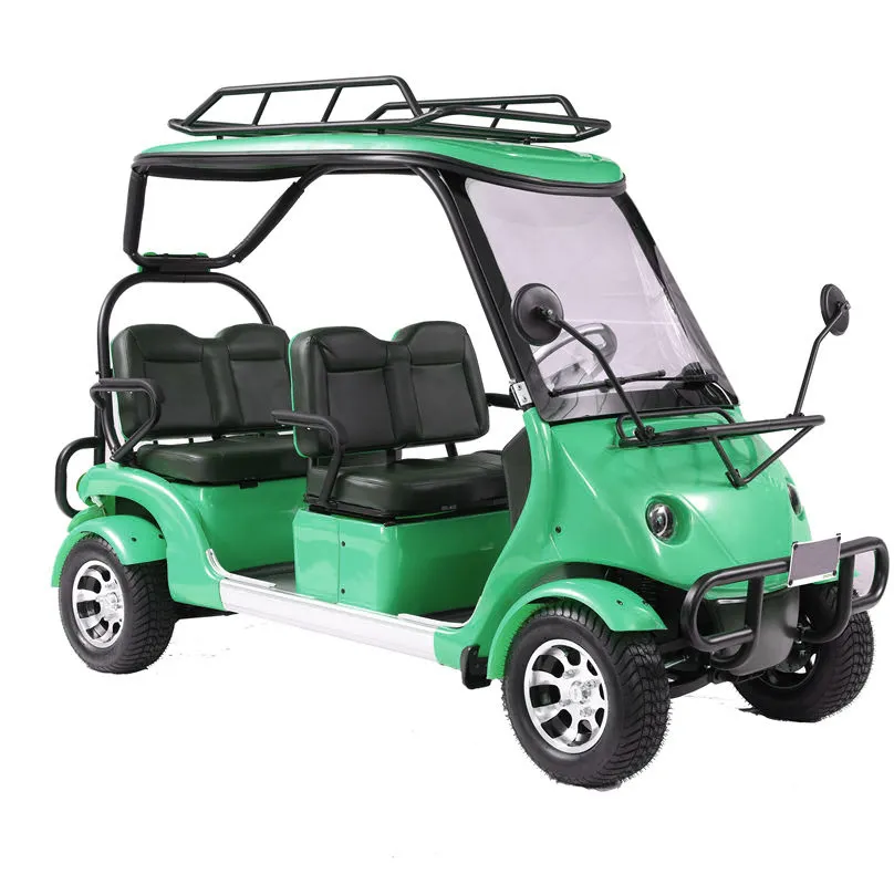 Precio barato Resort Golf Cart Cuatro ruedas Scenic Tour Car Off-Road Electric Golf Cart