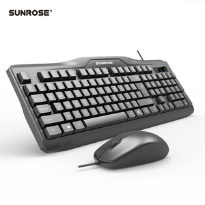 Logotipo personalizado de la computadora de negocios teclado con cable ratón Combo ruso con cable teclado y ratón conjunto - Product Image 2