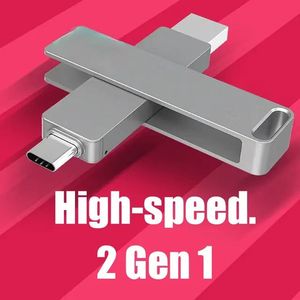 厂家直销笔设计旋转金属二合一Type-c手机电脑8G16G32G64G128G256G u盘 - Product Image 3