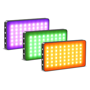 5W youtube Camera <strong>Light</strong> and Microphone Kit 24 <strong>FX</strong> Modes Lighting Starter Kit Super-Mini LED Video <strong>Light</strong> - Product Image 1