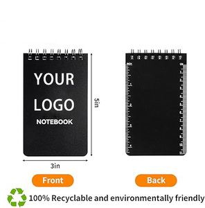 Pequeno Pocket Journal Notebook Stone Paper Waterproof Notebook Pocket <span class=keywords><strong>Notepad</strong></span> Páginas alinhadas para exterior
