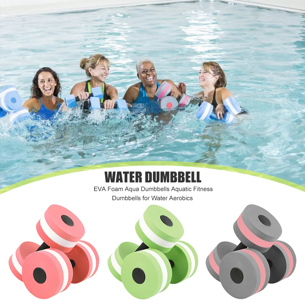 Halteres de espuma aquática, halteres flutuantes para exercício fitness e piscina, para água aquática