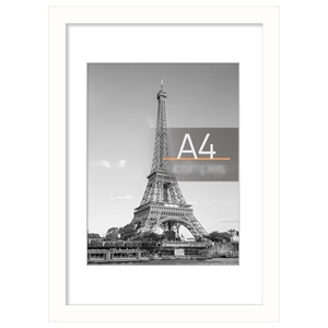 A4 Picture <strong>Frame</strong> Display Pictures 6x8 with Mat or <strong>8</strong>.3x11.7 Without Mat Wall Hanging Photo <strong>Frame</strong> Black - Product Image 2
