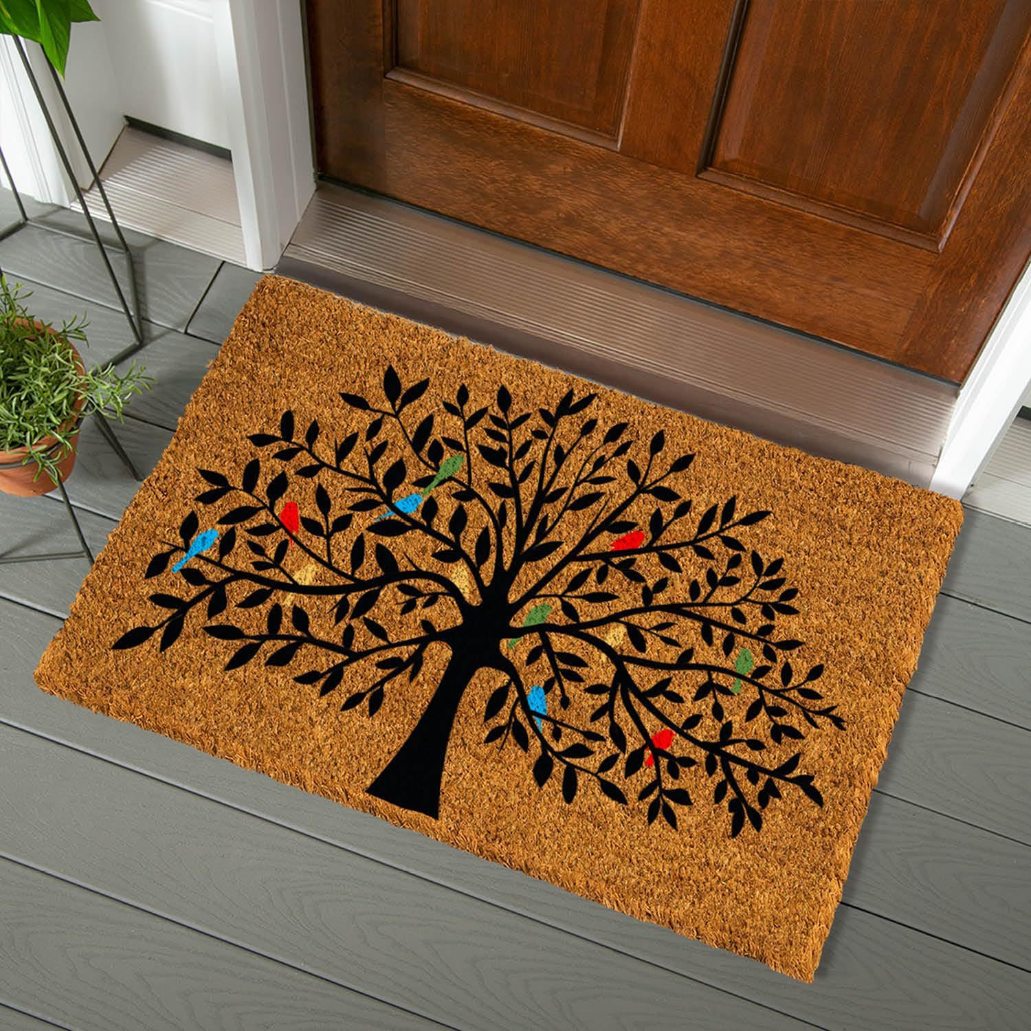 Arbre de vie, oiseau coloré