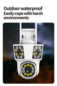 3 Objektiv 3 SCREENS WiFi Außen kamera Ai Motion Tracking Zoom PTZ 4K Videokamera Sicherheits überwachungs kamera - Product Image 4