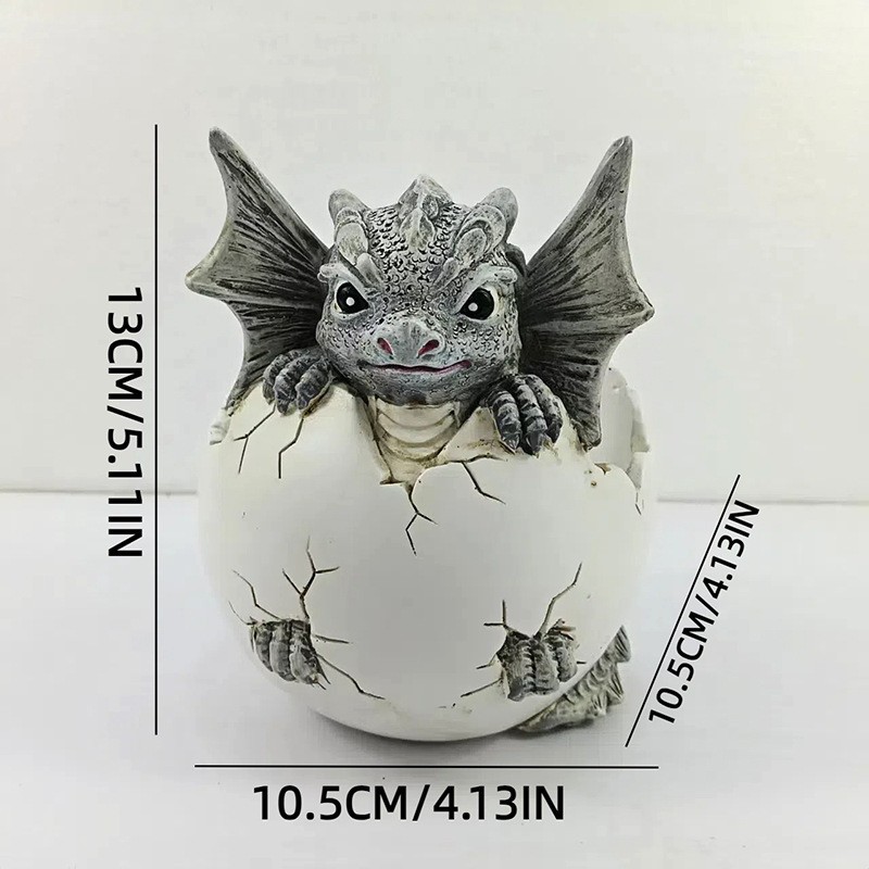 Maceta con forma de huevo de dinosaurio