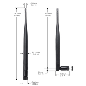 High Gain Omni Directional 2.4GHz <strong>5</strong>.8GHz 4DBI WiFi Router Transmit Communication Antenna - Product Image 4