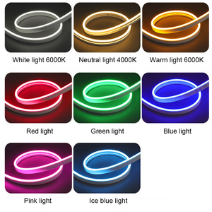 Açık su geçirmez 12V/24V LED Neon esnek şerit ışık gömme silikon lamba uzaktan kumanda ile IP66 derece 10*10mm - Product Image 2