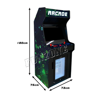 Máquina de arcade vertical para 4 jugadores con juegos retro múltiples Monitor de 32 "con refrigerador - Product Image 2