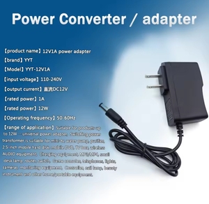 Адаптер постоянного тока DC12V 1A 12 В адаптер питания для модема и светодиодной ленты - Product Image 2