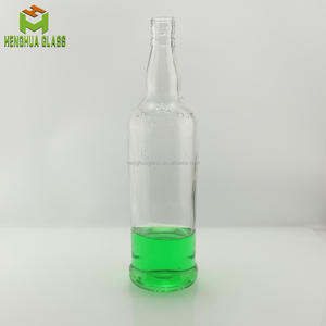 Custom 1000ml 1liter <strong>1l</strong> 32oz Glass Rum Bottle Flint <strong>Whisky</strong> Liquor Spirits Wine Liquid Glass Bottle Container with Screw Cap - Product Image 5