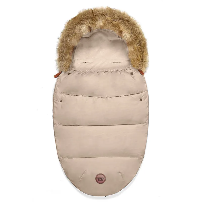 Babyschlafsack 양털 아기 코트 아기 유모차 Footmuff 따뜻한 이동식 아기 침낭 유지