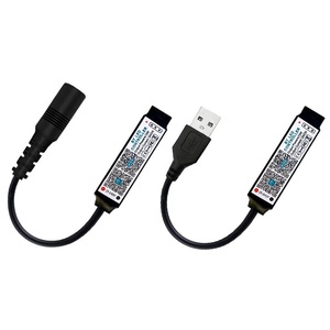 USB5V Mini RGB Bluetooth-kompatibler Controller Musik-LED-Lichtstreifen-Controller für RGB-Band leuchten DC12V 24V Smart APP Control