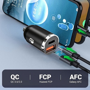 Aluminum Zinc Alloy 100W PD USB Type C Car <strong>Charger</strong> QC 3.0 4.0 Dual Port for Universal Phone Mini Fast Charging Car Adapter - Product Image 6