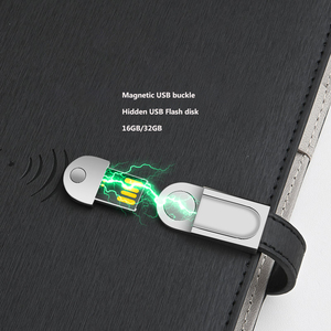 2024 Set di regali di fascia alta per Power Bank Smart Notebook per Business personalizzati in pelle Notebook per tutti i giorni calcolatrice Smart Notepad con disco USB - Product Image 6