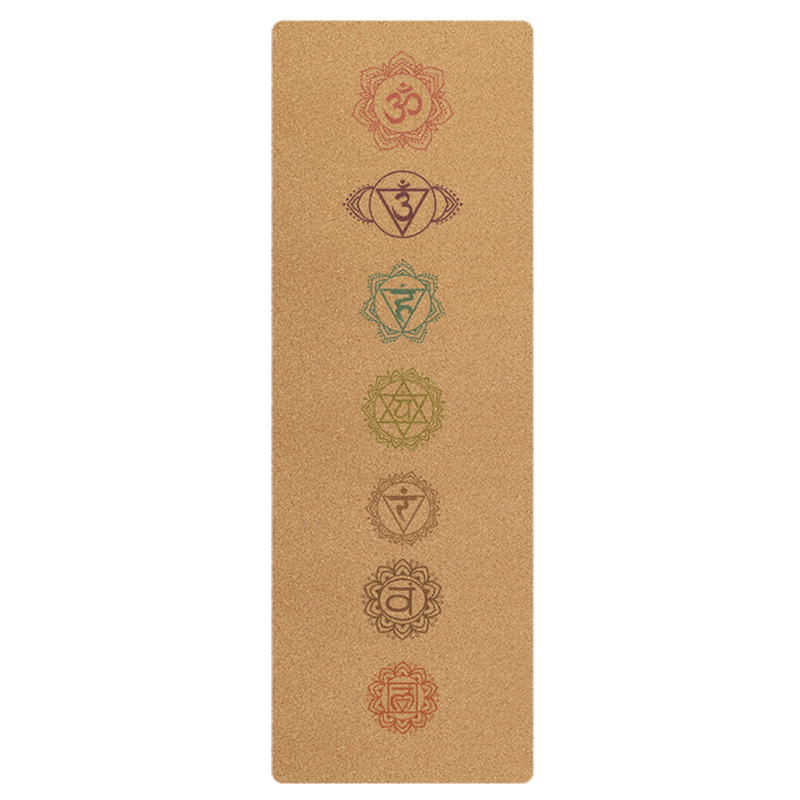 Tapis de yoga en liège - Sept Chakras